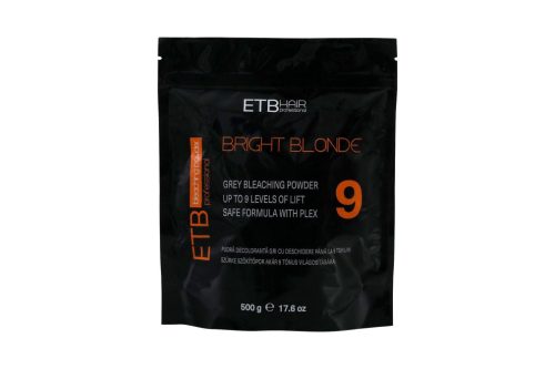 ETB Hair Professional Bright Blonde Szürke Szőkítőpor 9 Szint Világosítással 500g | Kiszerelés: 500 g