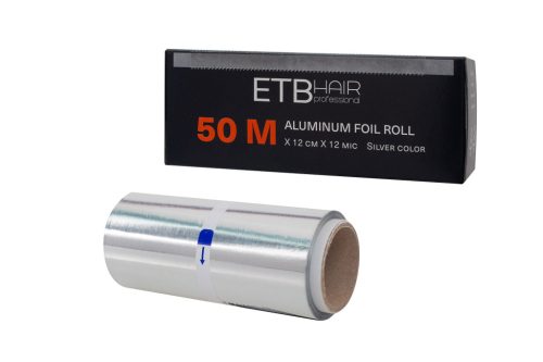 ETB Disposable Alumínium Melírfólia Tekercs 50m x 12cm x 12 mikron