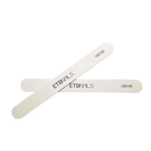 ETB Nails Fehér Egyenes Körömreszelő 100/180 Szemcseméret