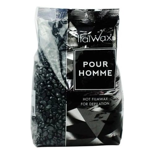 ItalWax Pour Homme Elasztikus Ezüst Gyantagyöngy Férfiaknak 1000g | Kiszerelés: 1000 g