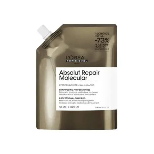 L'Oréal Absolut Repair Molecular Újratölthetős Sampon Sérült Hajra