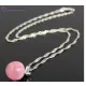 Rózsaszín alma nyaklánc