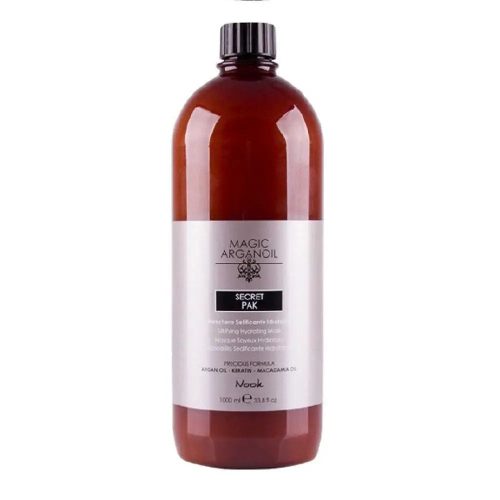 Nook Magic Arganoil Secret Pak Hidratáló Selymesítő Hajmaszk | Kiszerelés: 1000 ml