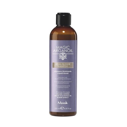 Nook Magic Arganoil Ritual Blonde Világosító Sampon Szőke Hajra | Kiszerelés: 250 ml