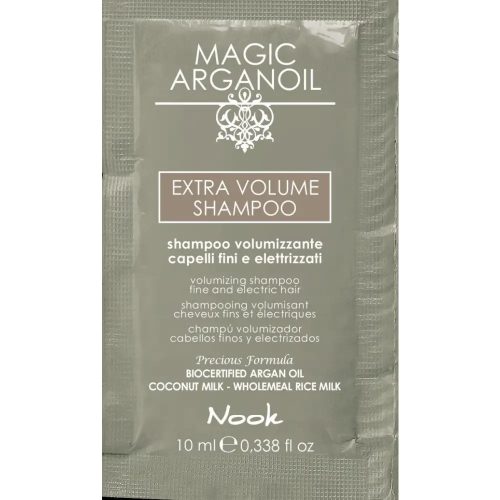 Nook Magic Argánolaj Volumnövelő Sampon Vékony Szálú Hajra 250ml | Kiszerelés: 10 ml