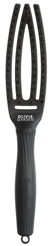 Olivia Garden Fingerbrush Full Black Kicsi Hajkefe