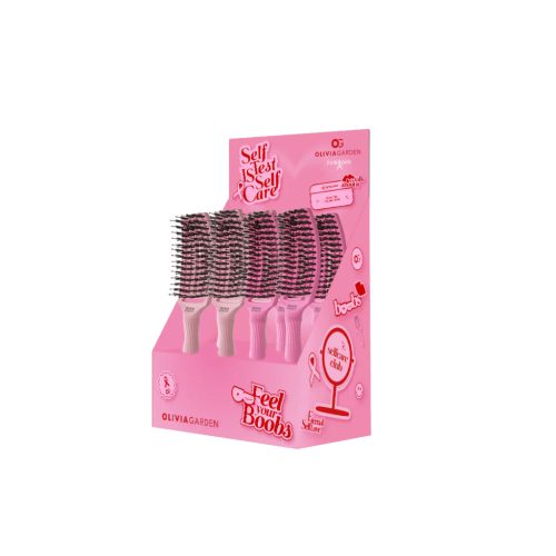 Olivia Garden Fingerbrush Think Pink Hajkefe Display 8db