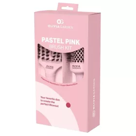   Olivia Garden Pastel Pink Hajkefe Szett Expert Blowout Shine 45 mm + Fingerbrush M