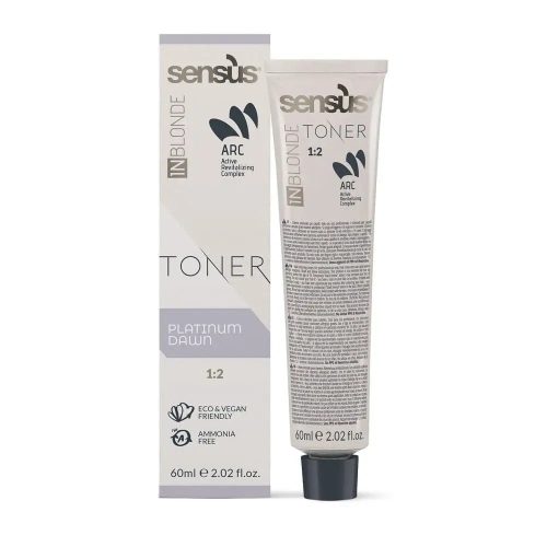 Sensus InBlonde Ammóniamentes Toner | Árnyalatok: PLATINUM DAWN-ARGINTIU | Kiszerelés: 60 ml