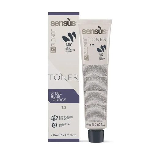 Sensus InBlonde Ammóniamentes Toner | Árnyalatok: STEEL BLUE LOUNGE-ALBASTRU | Kiszerelés: 60 ml