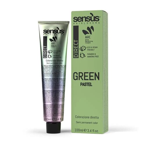 Sensus Direct Pastel Féltartós Hajfesték Green 100ml | Kiszerelés: 100 ml